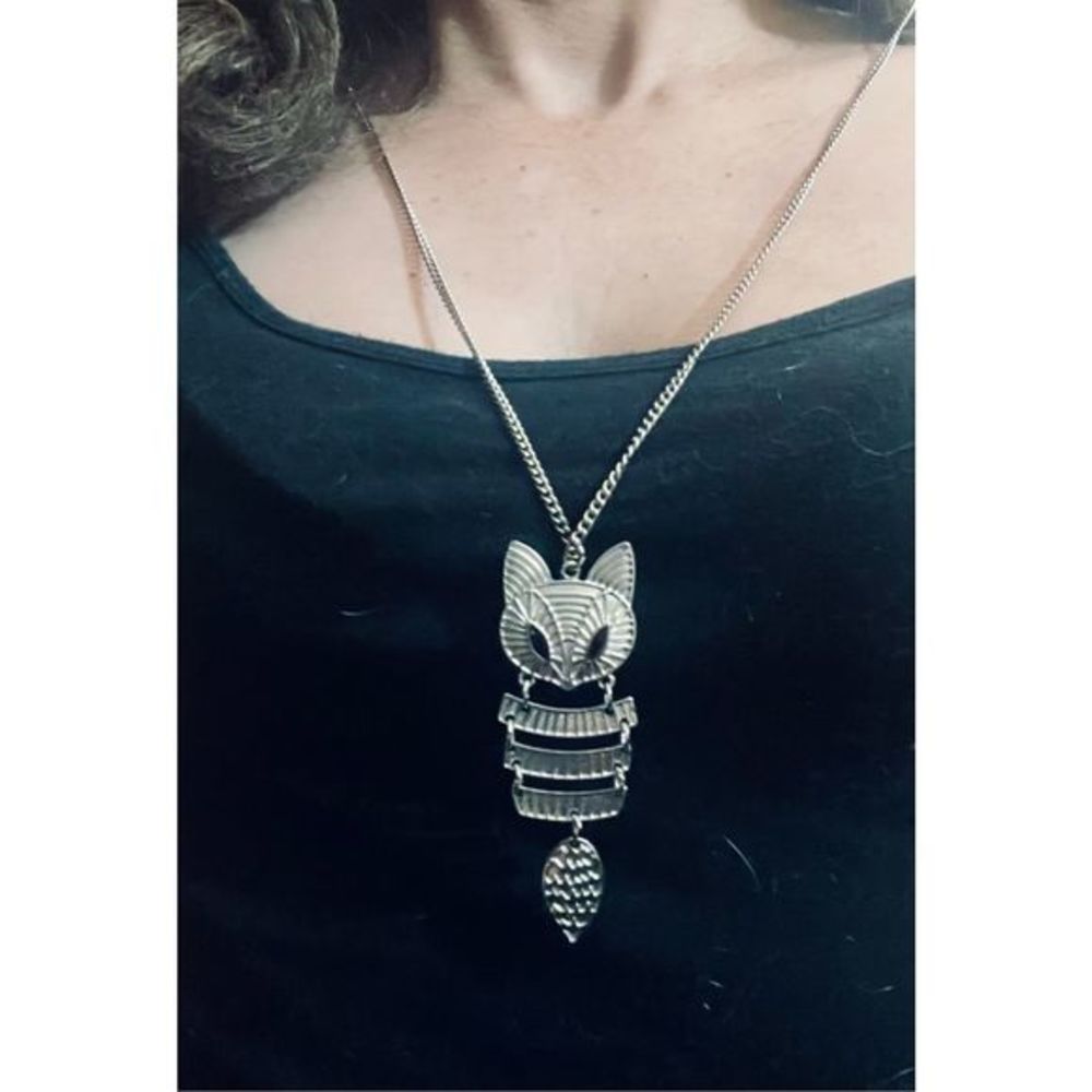SUPER CUTE BOHO TRIBAL FOX NECKLACE